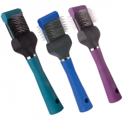 Single Flexible Slicker Brush Blue