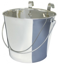 Stainless Steel Flat Sided Bucket - 5 Sizes Available