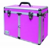 Aluminium (Front & Top Open) Grooming Box - Pink